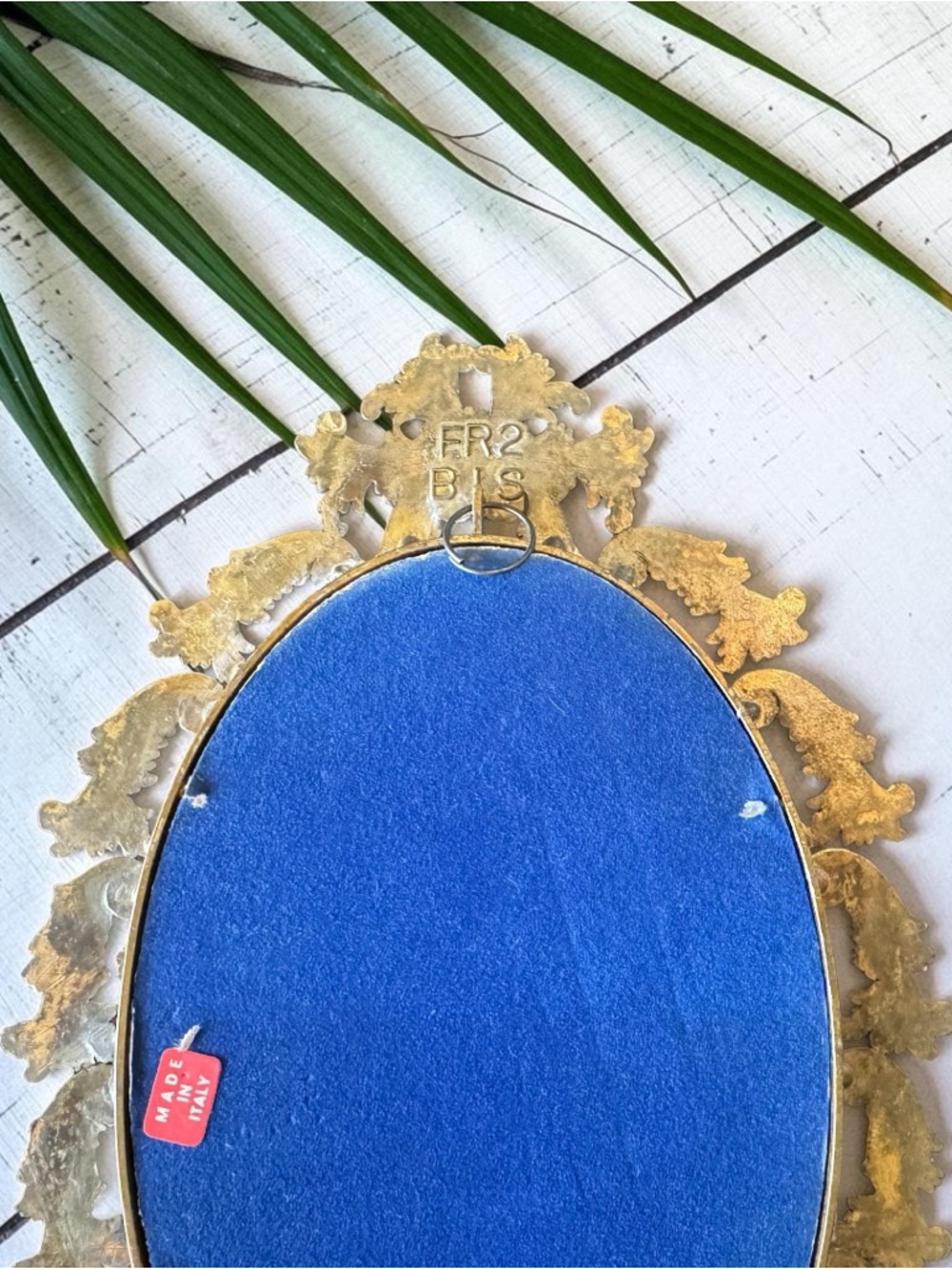 Vintage Made in Italy Florentine Oval Frames Set of 2 Red Boy Miss Murray Prints - Picture 7 of 10